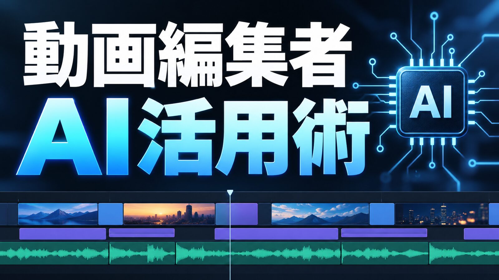 動画編集者のためのAI活用術：無音カット・テロップ・切り抜きの自動化実例